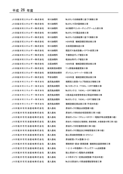 平成26年度 - 久保田化工機株式会社