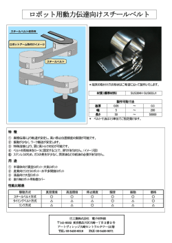 製品紹介・ロボット用動力伝達向けスチールベルト [1ページ]