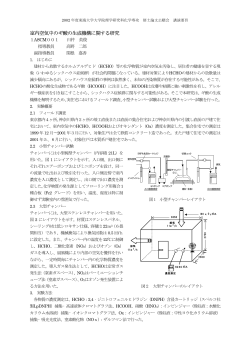 室内空気中のギ酸の生成機構に関する研究