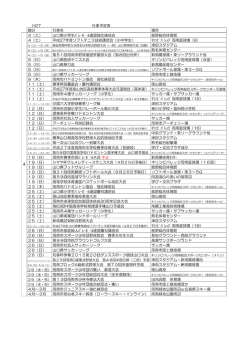 行事予定表 期日 行事名 場所 4（土） 山口県小学生