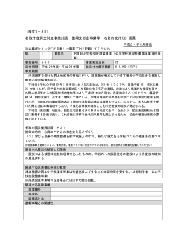 名取市復興交付金事業計画 復興交付金事業等（名取市交付分）個票