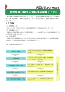財産整理に関する資料作成業務(PDF 1907KB)