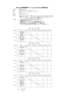 対戦表 - 駿東伊豆テニス協会