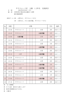 （土） U－7 練習試合