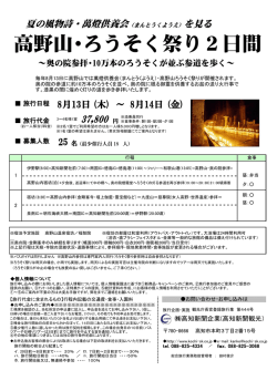 高野山・ろうそく祭り2日間