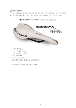 1 ESSAX SHARK考察 日本でも代理店が決定し、国内でも販売される