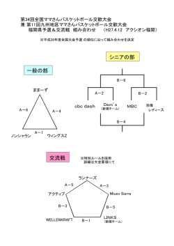 一般の部 交流戦 シニアの部 - 福岡県バスケットボール協会