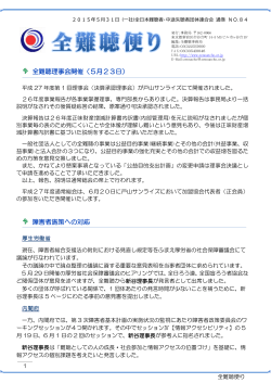 5月23日 - 全日本難聴者・中途失聴者団体連合会