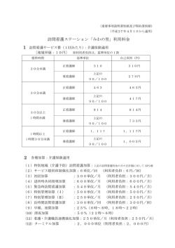訪問看護ステーション「みわの里」利用料金