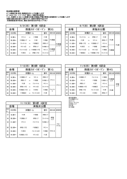 試合日程