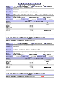珠 洲 市 総 務 課 入 札 結 果