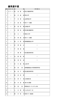 優秀選手賞