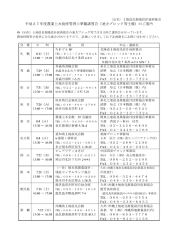 案内 - 土地改良測量設計技術協会