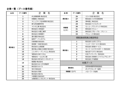 ブース番号順 - 延岡地域雇用促進協議会