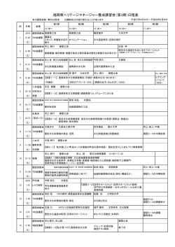 （第3期）日程表 - 公益社団法人 福岡県建築士会