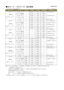 ヨドルーフ ハゼシリーズ 設計価格