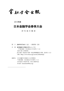 報告要旨 - 日本金融学会