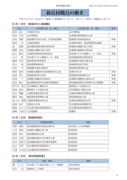 新島村職員の動き
