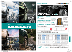 乗用車／商用車・バン・小型トラック・バス タイヤ総合カタログ2015 vol2