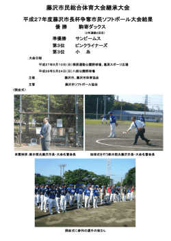 H27年度市民総体継承大会結果