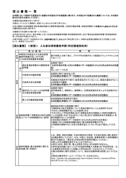 提 出 書 類 一 覧 - ヨコハマ・入札のとびら