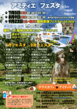 アミティエフェスタ2015.7.8.9