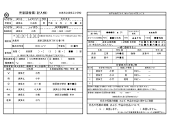 ） 児童調査票（記入例）