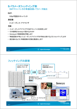 SMTキャパシタ・フィッティング例