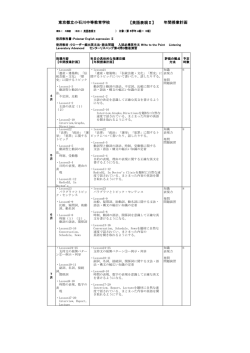英語表現Ⅲ - 東京都立小石川中等教育学校