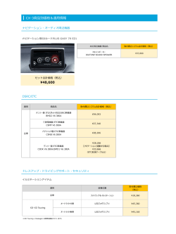 ¥48,600 CX-3商品別価格＆適用情報