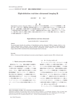 High-definition real-time ultrasound imaging 法