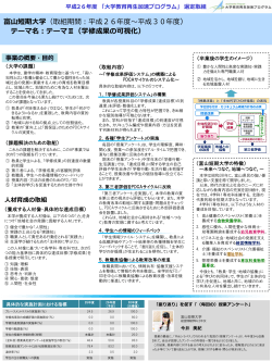 PDF形式 - 富山短期大学