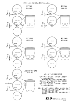 ピストンリングの判別と組付けマニュアル（PDF）