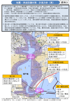 資料3 地震津波防護対策 計画方針（案）