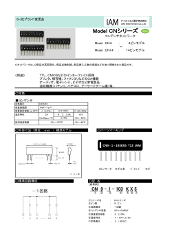 CNシリーズ コンデンサネットワーク （PDF）
