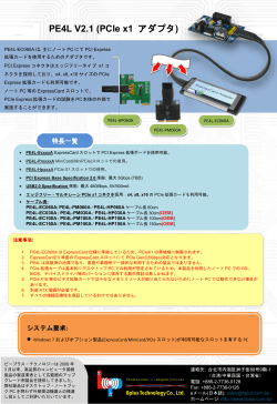 PE4L V2.1 (PCIe x1 アダプタ)
