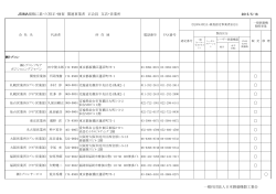 正会員支店名簿（H27年5月16日現在） - JSIMA 一般社団法人日本測量