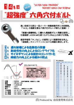 超強度 14.9 六角穴付ボルト カタログ