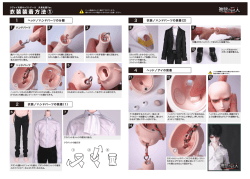 衣装装着方法 ①