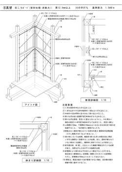 ⑧ 真壁 石こうボード 受材仕様 川の字打ち