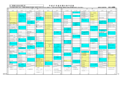 H27年間行事予定表 - 県立高崎女子高等学校