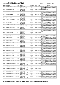JOG管理物件空室情報