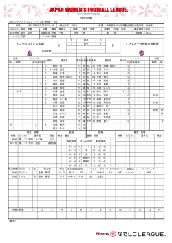 公式記録 - なでしこリーグ