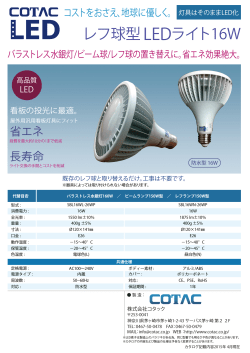 レフ球型LEDライト16W