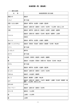 徳島県の地域資源一覧（PDF