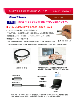 フルハイビジョン画質の小型USBカメラです。