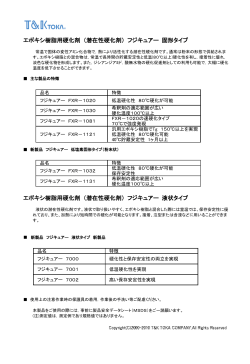 エポキシ樹脂用硬化剤 （潜在性硬化剤） フジキュアー 固形タイプ