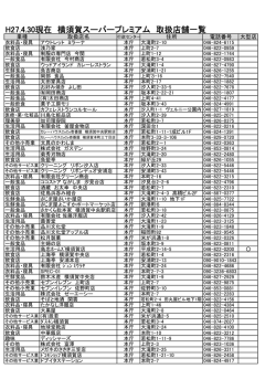 店舗一覧 - 横須賀スーパープレミアム商品券