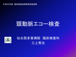 頸動脈エコー検査
