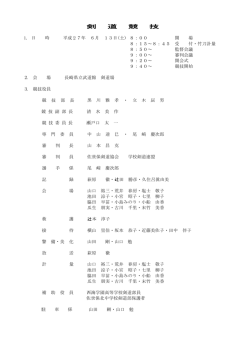 剣道団体組み合わせ